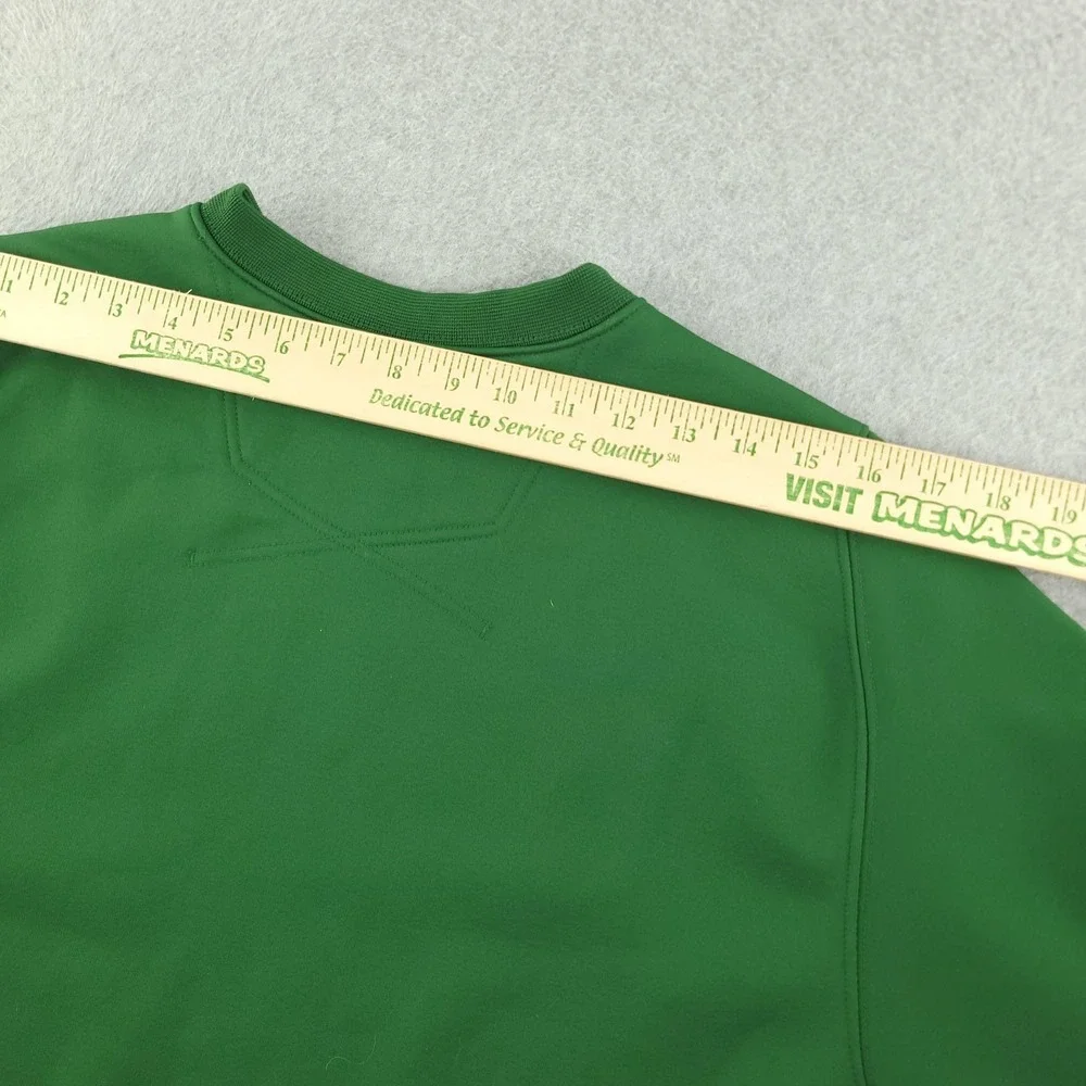 Nike Therma-FIT Pullover Mens XL Green Crew Neck Long Sleeve Fleece Top Athletic